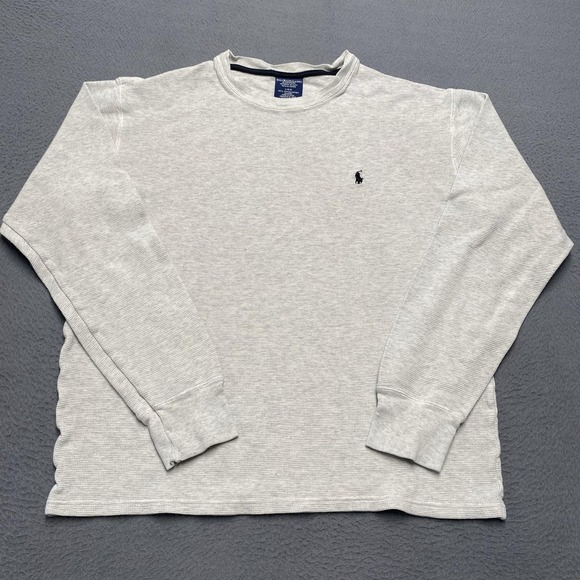 Polo Ralph Lauren Other - Polo Ralph Lauren Sleepwear Shirt Mens Large Gray Waffle Crewneck Pajama Top